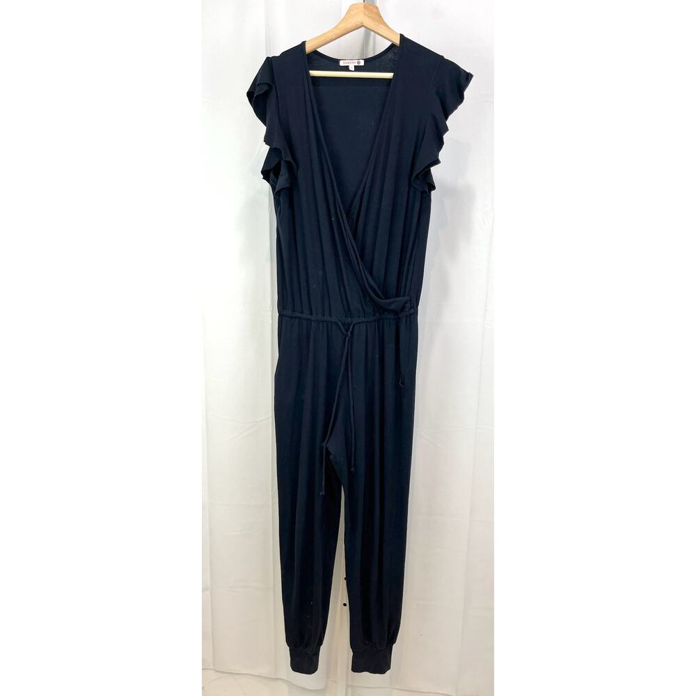 Sundry Size 2 M Flutter Sleeve Jumpsuit Surplice … - image 1